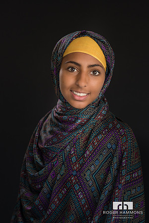 Portrait of Teenager in Hijab | Northern Virginia Family Photographer